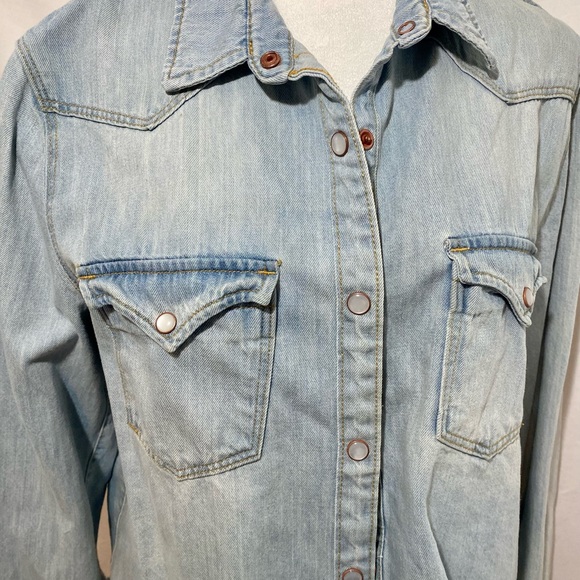 MNG Mango Jeans Denim Jacket/Top - Picture 5 of 8
